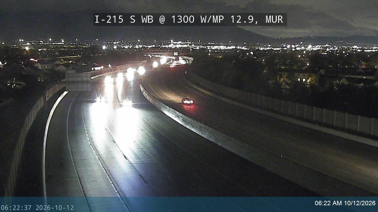 I-215 S WB @ 1300 W / MP 12.9, MUR