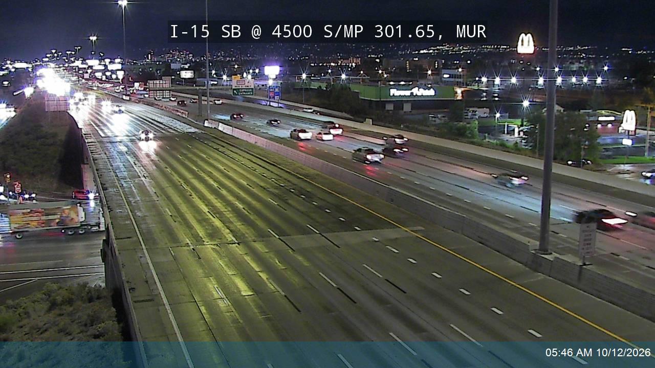 I-15 SB @ 4500 S / SR-266 / MP 301.65, MUR