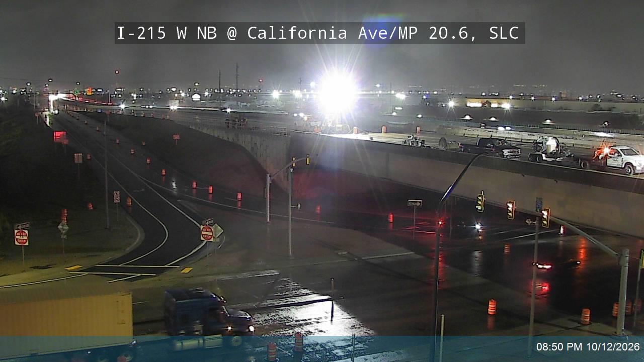 I-215 W NB @ California Ave / 1330 S / MP 20.6, SLC