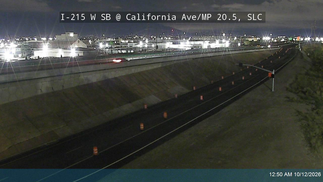 I-215 W SB @ California Ave / 1330 S / MP 20.5, SLC