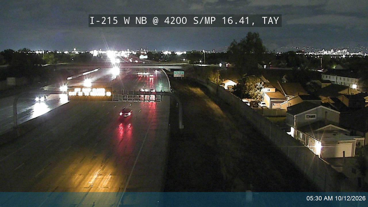 I-215 W NB @ 4200 S / MP 16.41, TAY