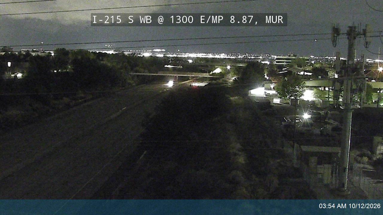 I-215 S WB @ 1300 E / MP 8.87, CWH