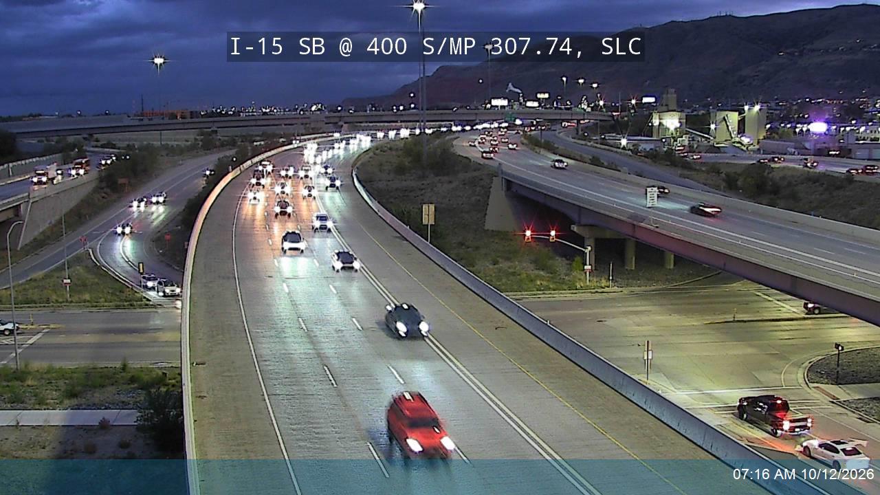 I-15 SB @ 400 S / MP 307.74, SLC