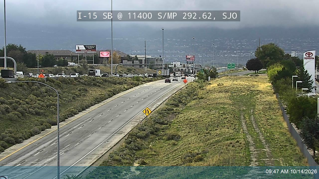 I-15 SB @ 11400 S / SR-175 / MP 292.62, SJO