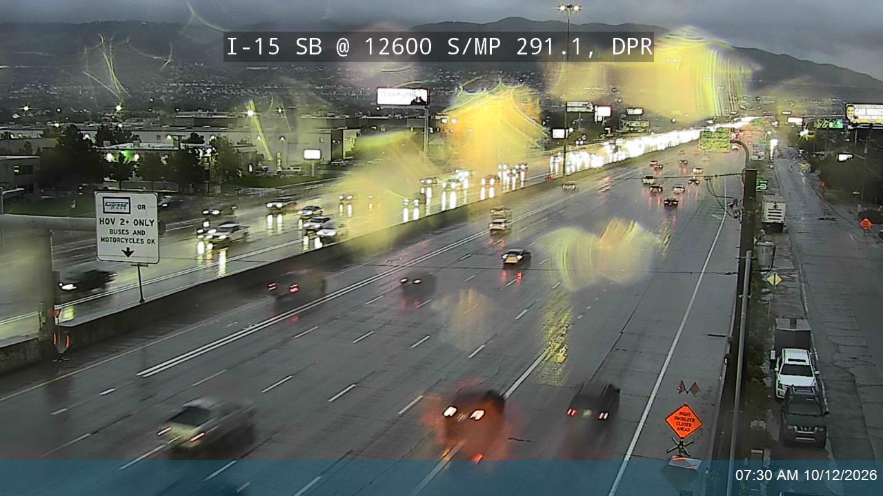 I-15 SB @ 12600 S / MP 291.1, DPR