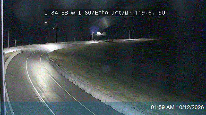 I-84 EB @ I-80 / Echo Jct / MP 119.6, SU