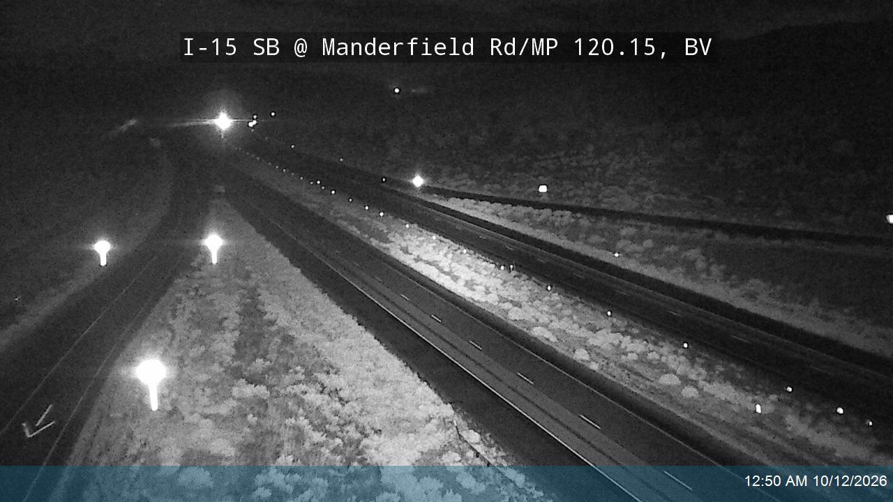 I-15 SB @ Manderfield Rd / MP 120.15, BV