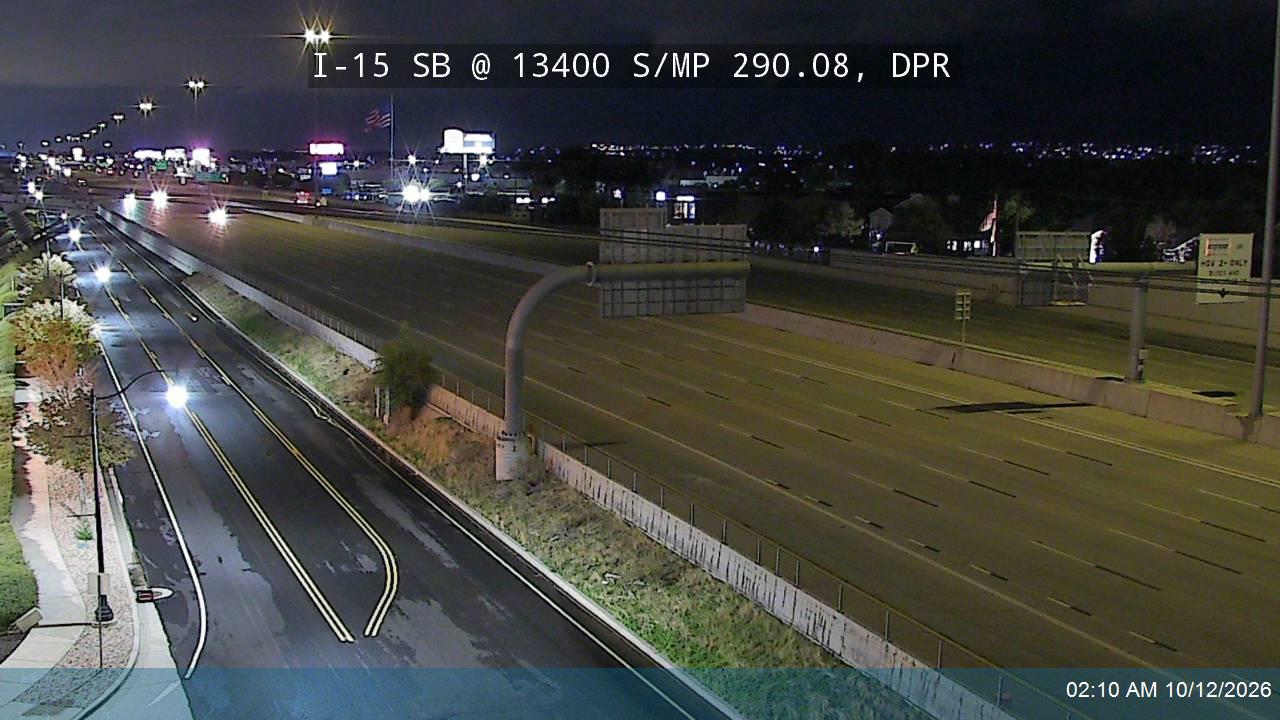 I-15 SB @ 13400 S / MP 290.08, DPR