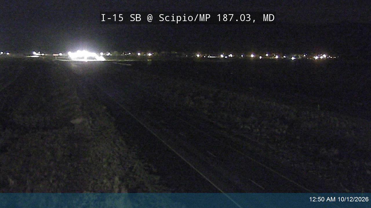I-15 SB @ Scipio / MP 187.03, MD
