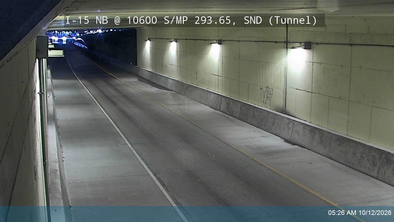 I-15 NB @ 10600 S / SR-151 / MP 293.65, SND (Tunnel)