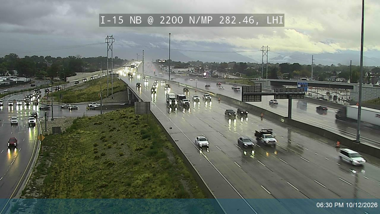 I-15 NB @ 2200 N / MP 282.46, LHI