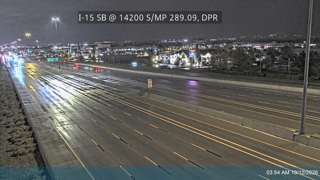 I-15 SB @ 14200 S / MP 289.09, DPR