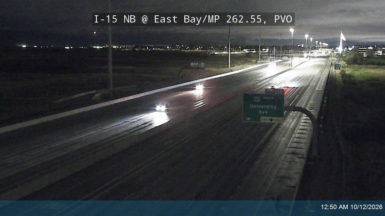 I-15 NB @ East Bay / MP 262.55, PVO