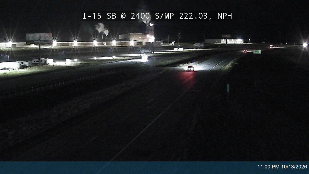 I-15 SB @ 2400 S / MP 222.03, NPH