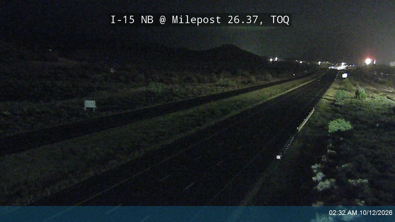 I-15 NB @ Milepost 26.37, TOQ