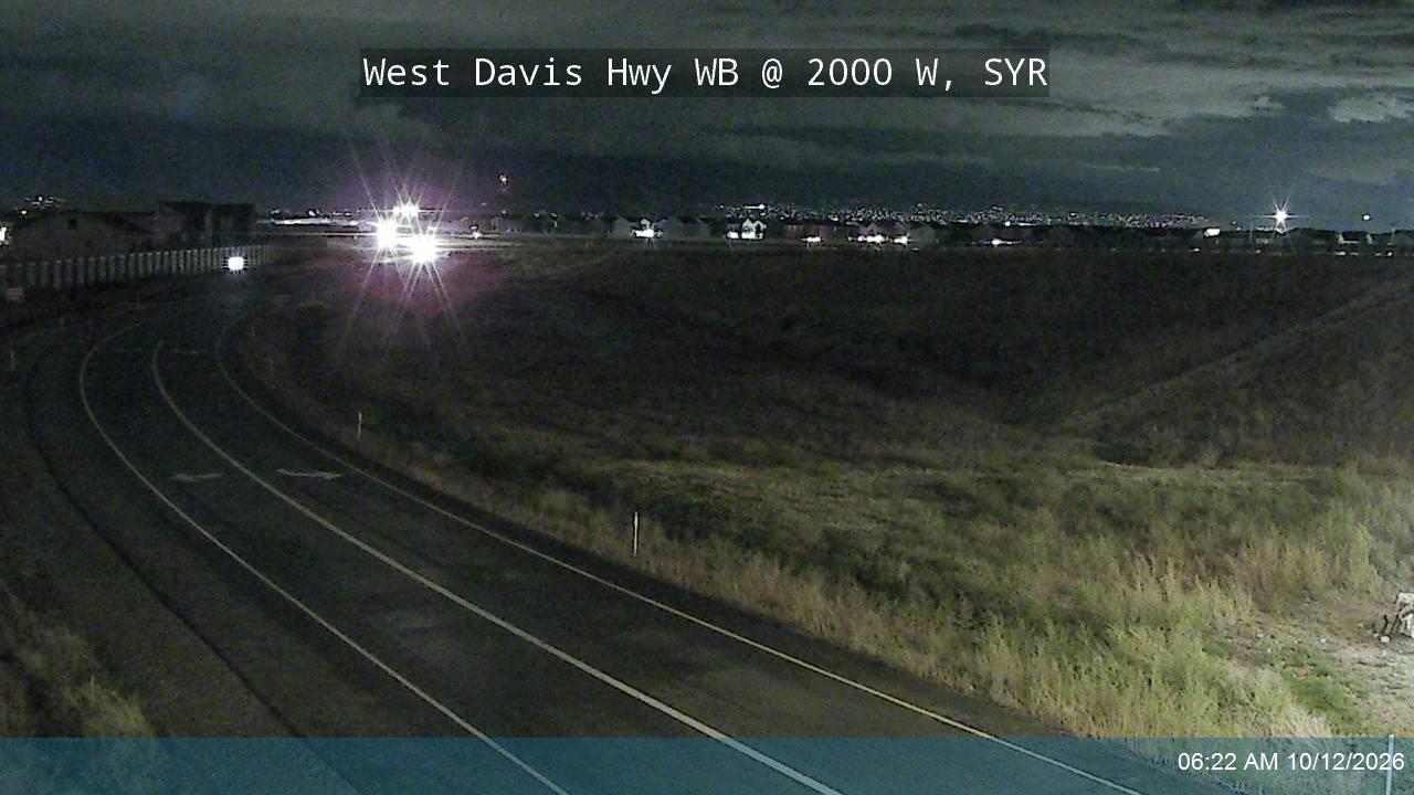 West Davis Hwy / SR-177 WB @ 2000 W / MP 12.11, SYR