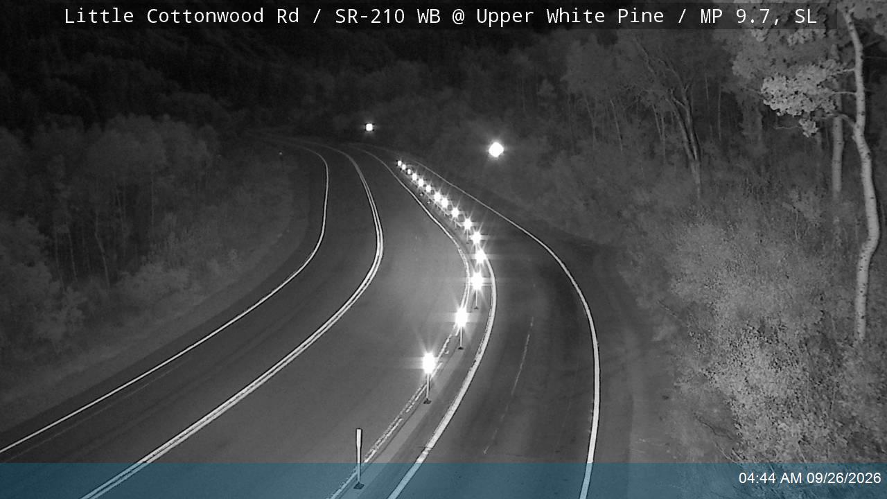 Little Cottonwood Rd / SR-210 WB @ Upper White Pine / MP 9.7, SL