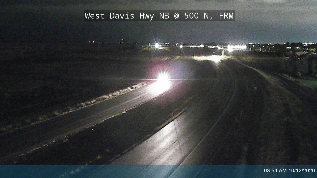 West Davis Hwy / SR-177 NB @ 500 N / MP 3.44, FRM