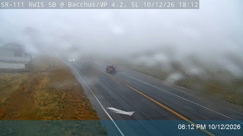 Bacchus Hwy / SR-111 RWIS SB @ 6400 S / MP 4.15, WVC