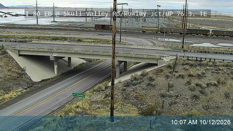 I-80 EB @ Skull Valley Rd / Rowley Jct / SR-196 / MP 76.3, TE