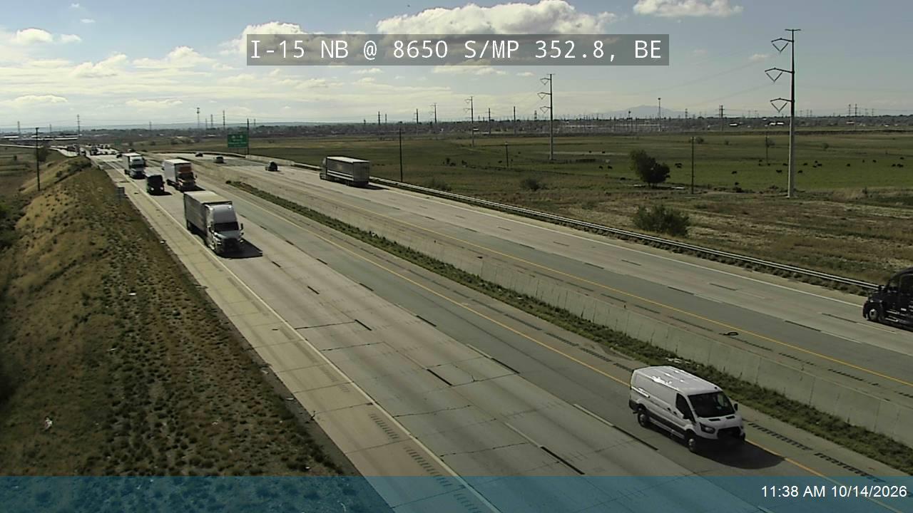 I-15 NB @ 8650 S / MP 352.8, BE