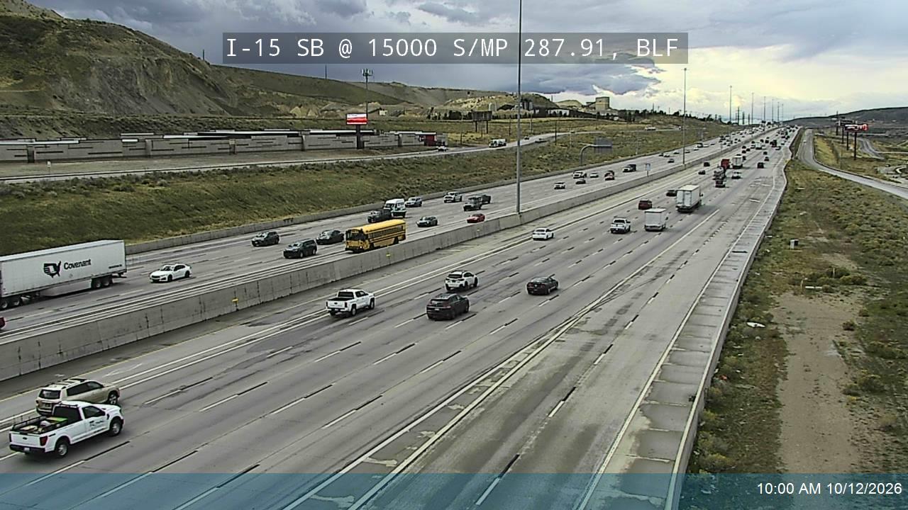 I-15 SB @ 15000 S / MP 287.91, BLF