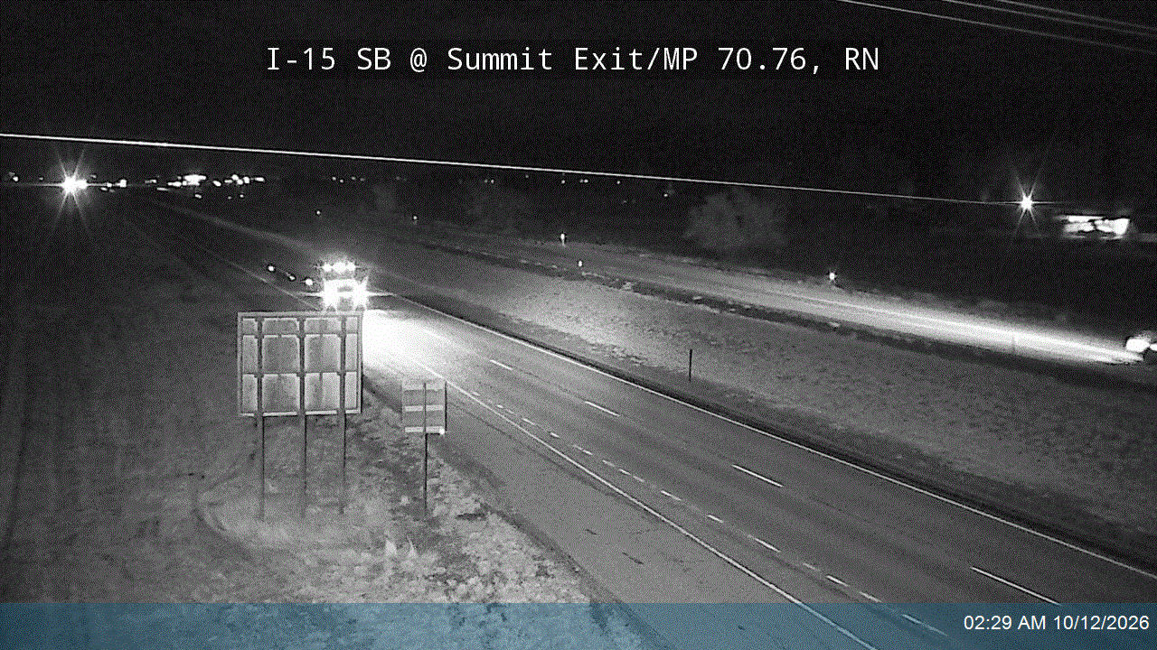 I-15 SB @ Summit Exit / MP 70.76, RN