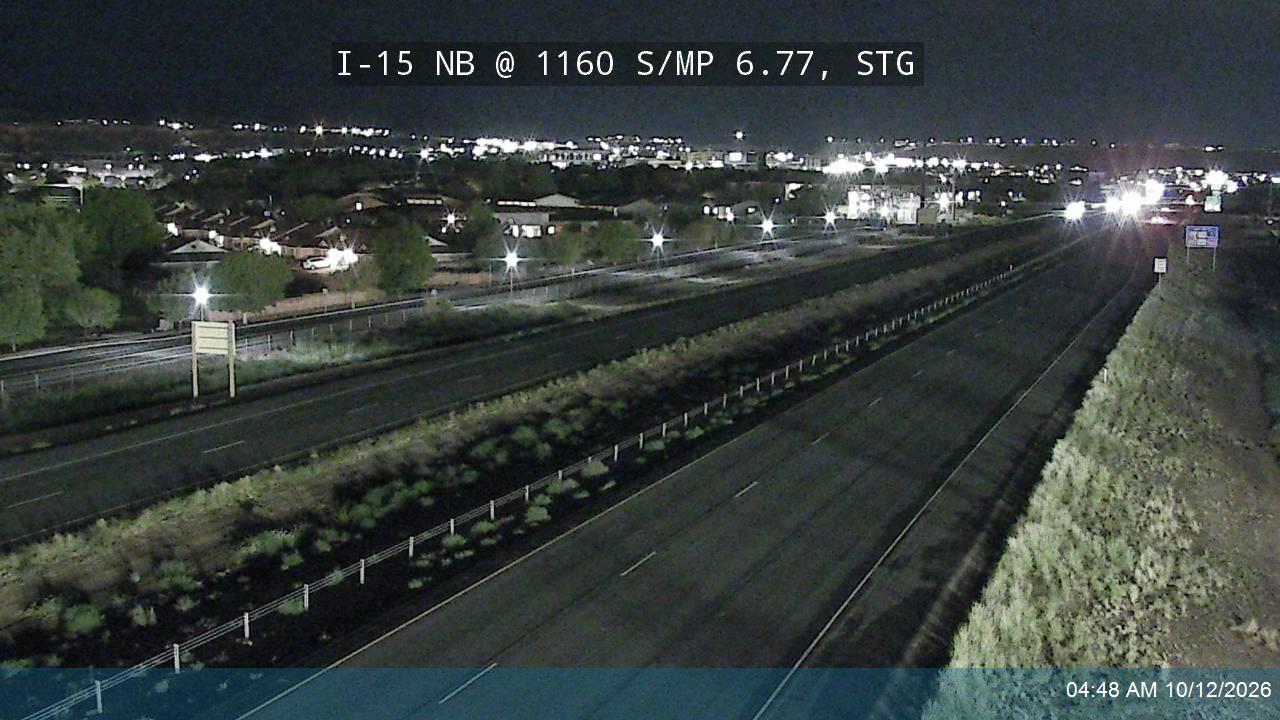 I-15 NB @ 1160 S / MP 6.77, STG