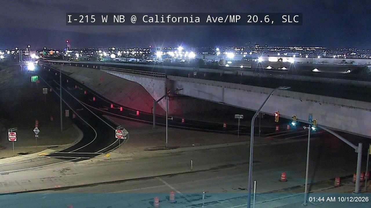 I-215 W NB @ California Ave / 1330 S / MP 20.6, SLC