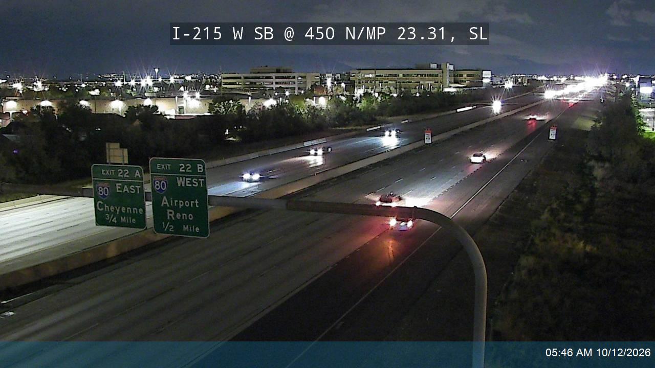 I-215 W SB @ 450 N / MP 23.31, SLC