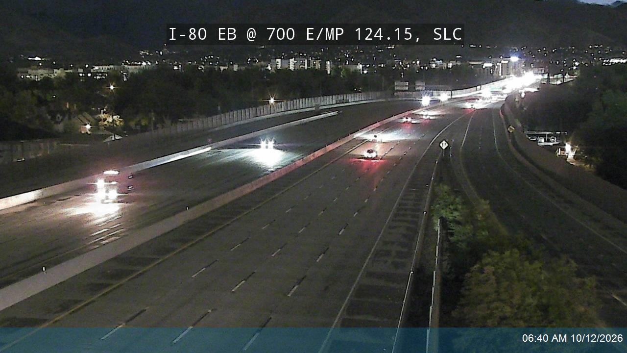 I-80 EB @ 700 E / SR-71 / MP 124.15, SLC