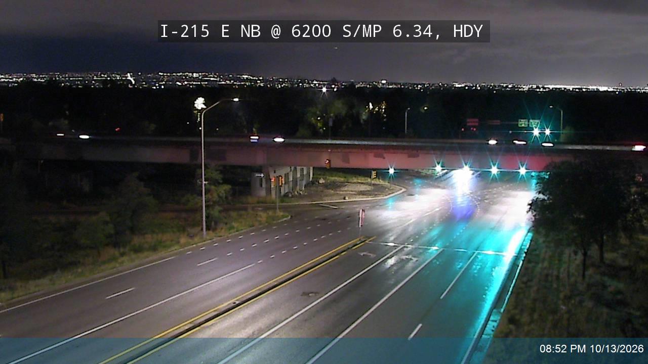 I-215 E NB @ 6200 S / SR-190 / MP 6.34, HDY