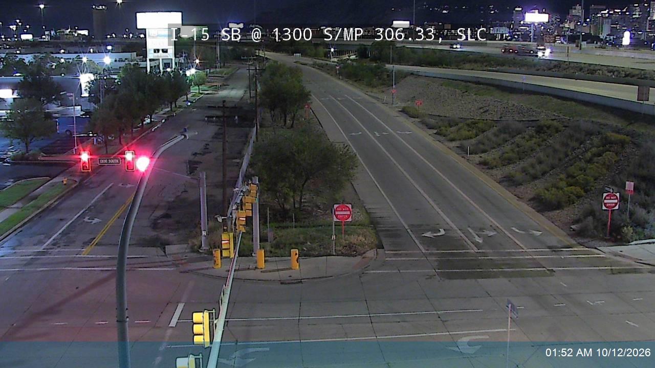 I-15 SB @ 1300 S / MP 306.33, SLC