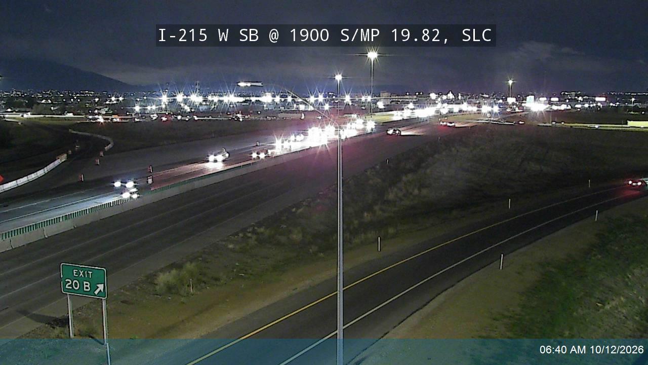 I-215 W SB @ 1900 S / MP 19.82, SLC