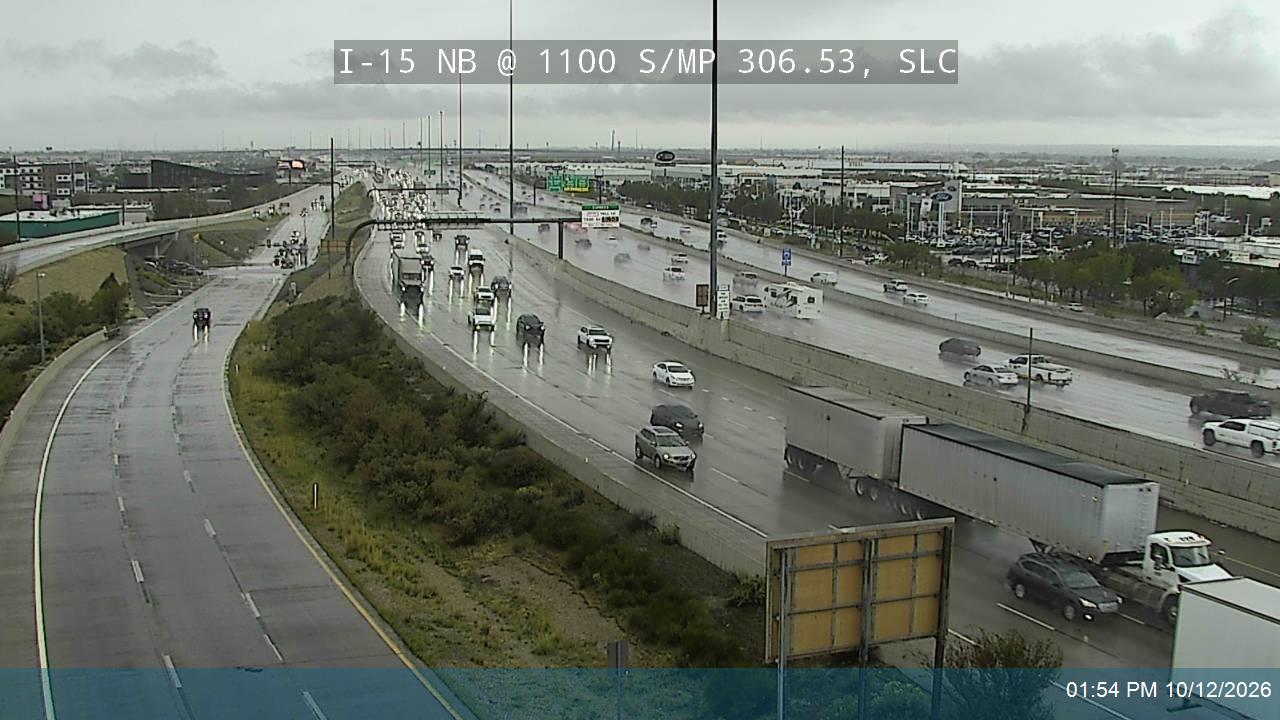 I-15 NB @ 1100 S / MP 306.53, SLC