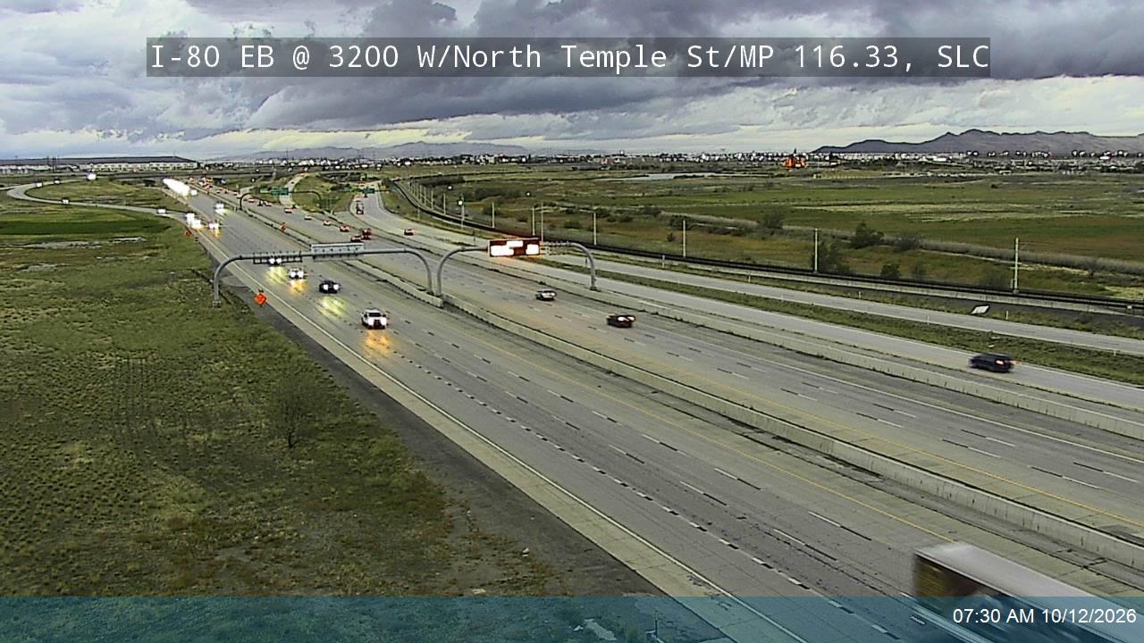 I-80 EB @ 3200 W / North Temple St / MP 116.33, SLC