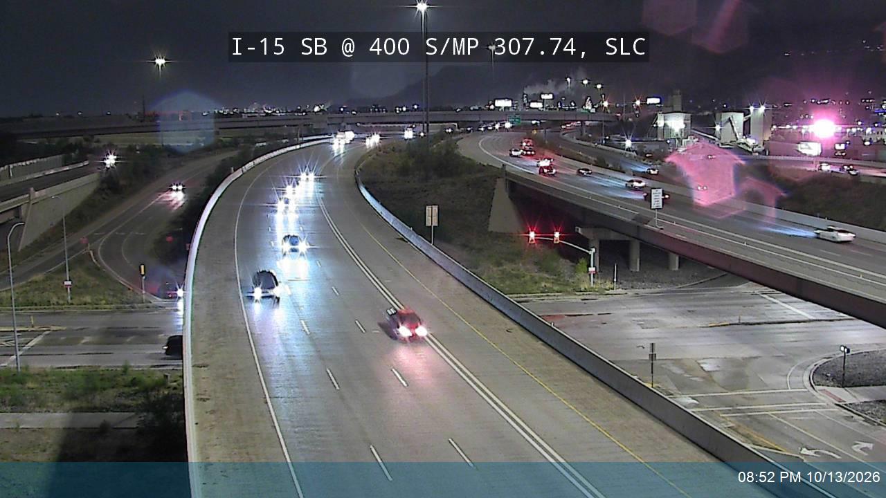 I-15 SB @ 400 S / MP 307.74, SLC