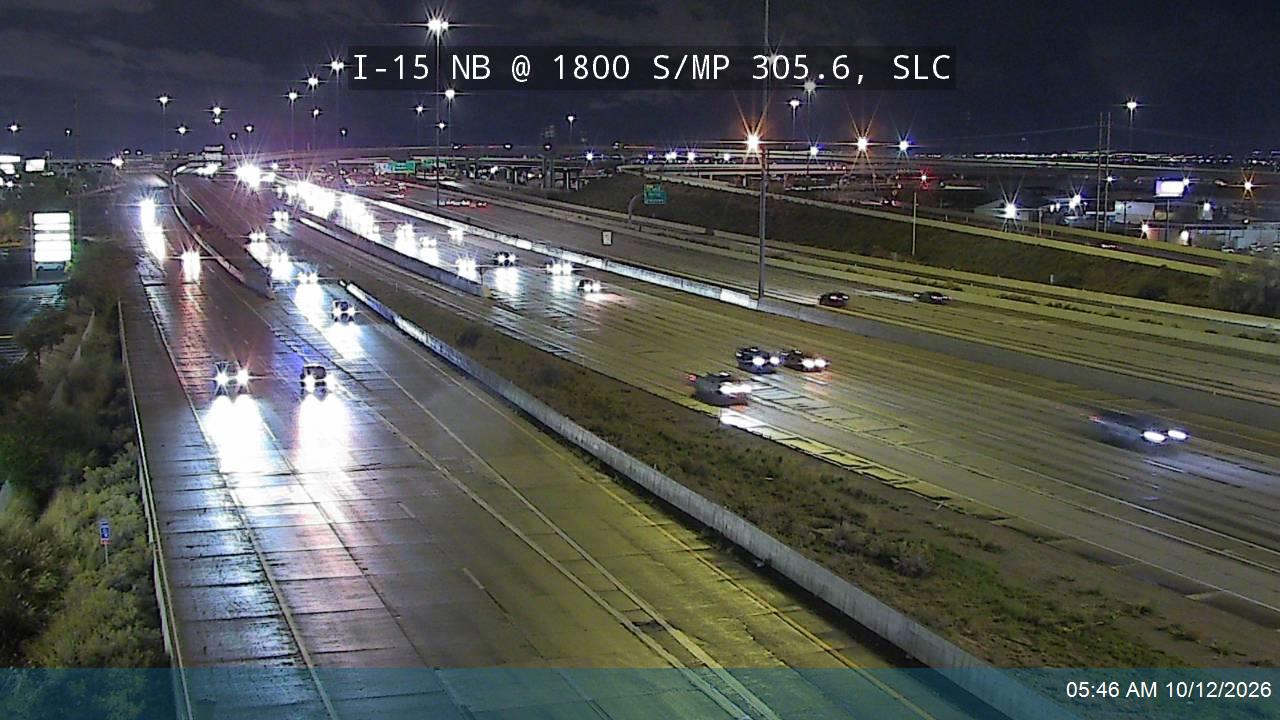 I-15 NB @ 1800 S / MP 305.6, SLC