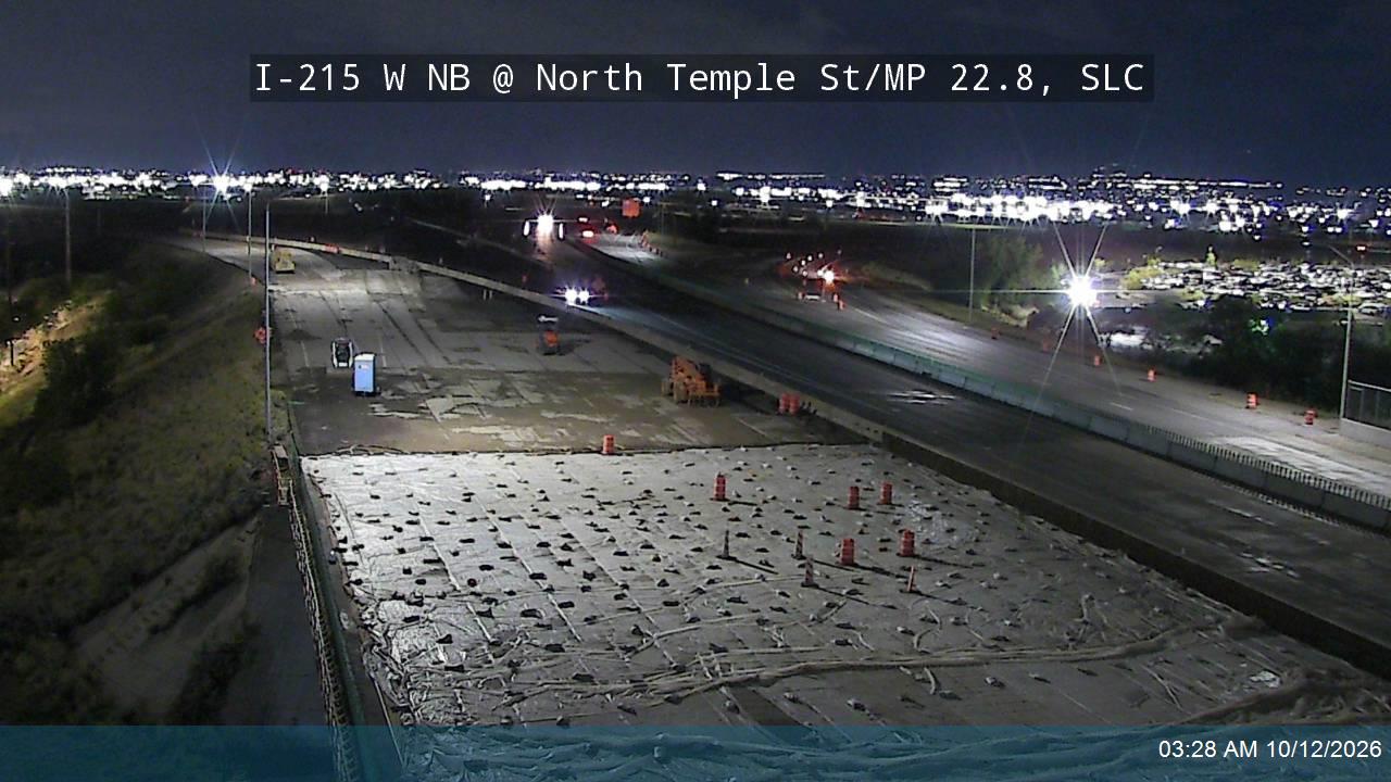 I-215 W NB @ North Temple St / MP 22.8, SLC