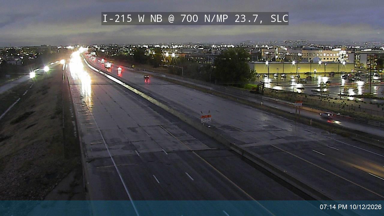 I-215 W NB @ 700 N / MP 23.7, SLC