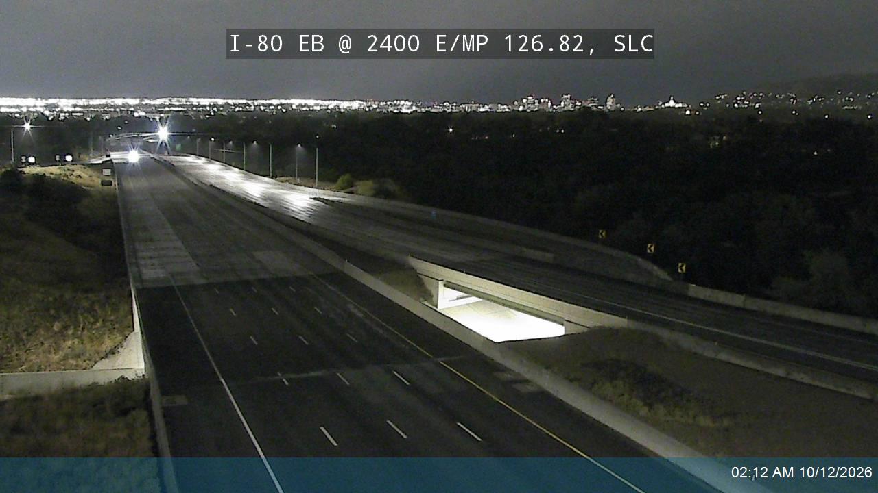 I-80 EB @ 2400 E / MP 126.82, SLC