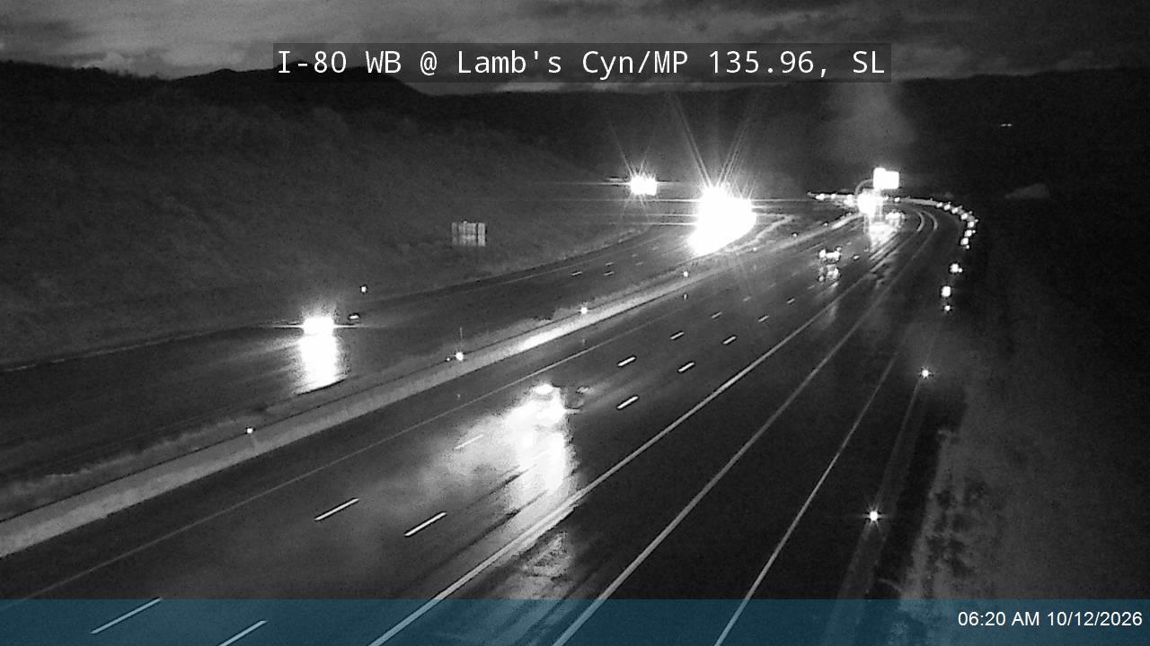 I-80 / Parleys Canyon WB @ Lambs Canyon Rd On-ramp / MP 135.96, SL