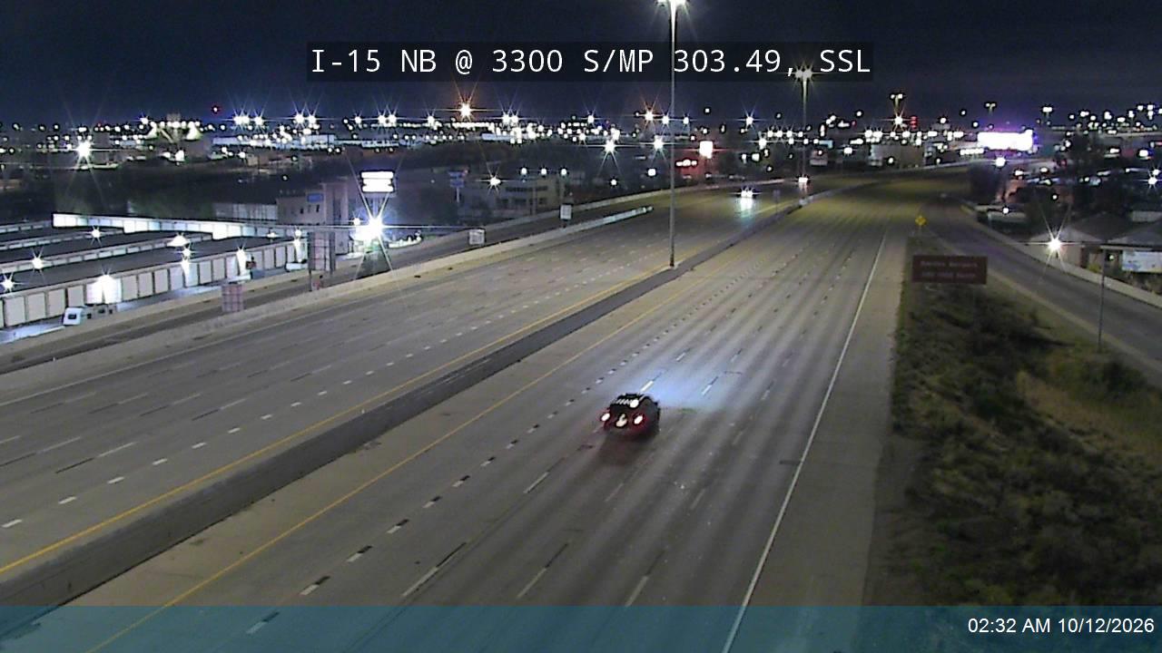 I-15 NB @ 3300 S / SR-171 / MP 303.49, SSL