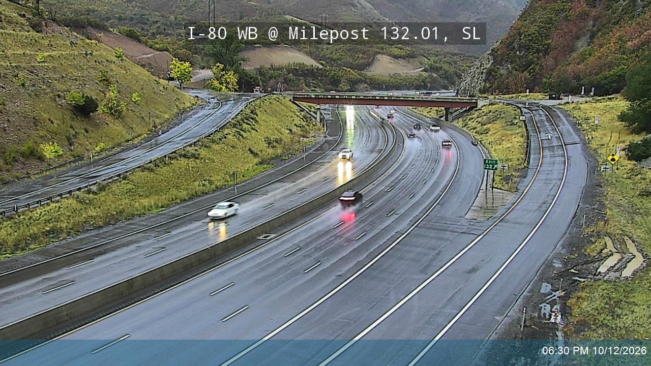 I-80 / Parleys Canyon WB @ Mt Aire Canyon Rd / MP 132.01, SL