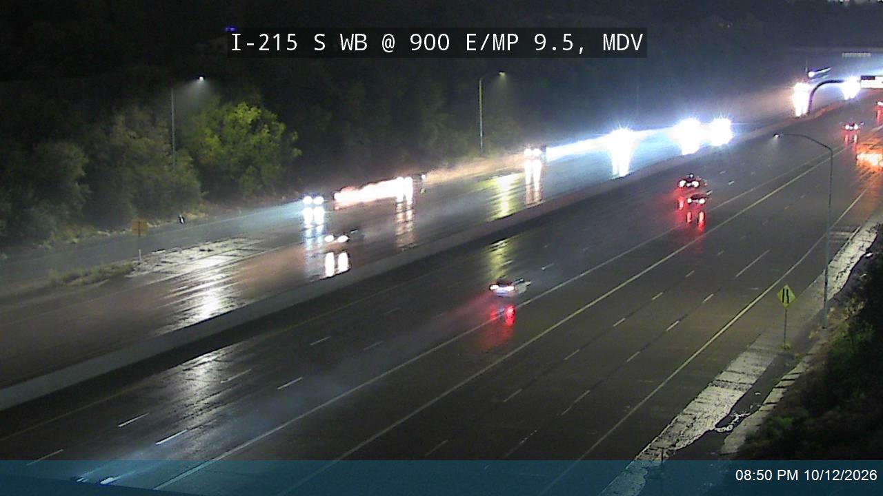 I-215 S WB @ 900 E / SR-71 / MP 9.5, MDV