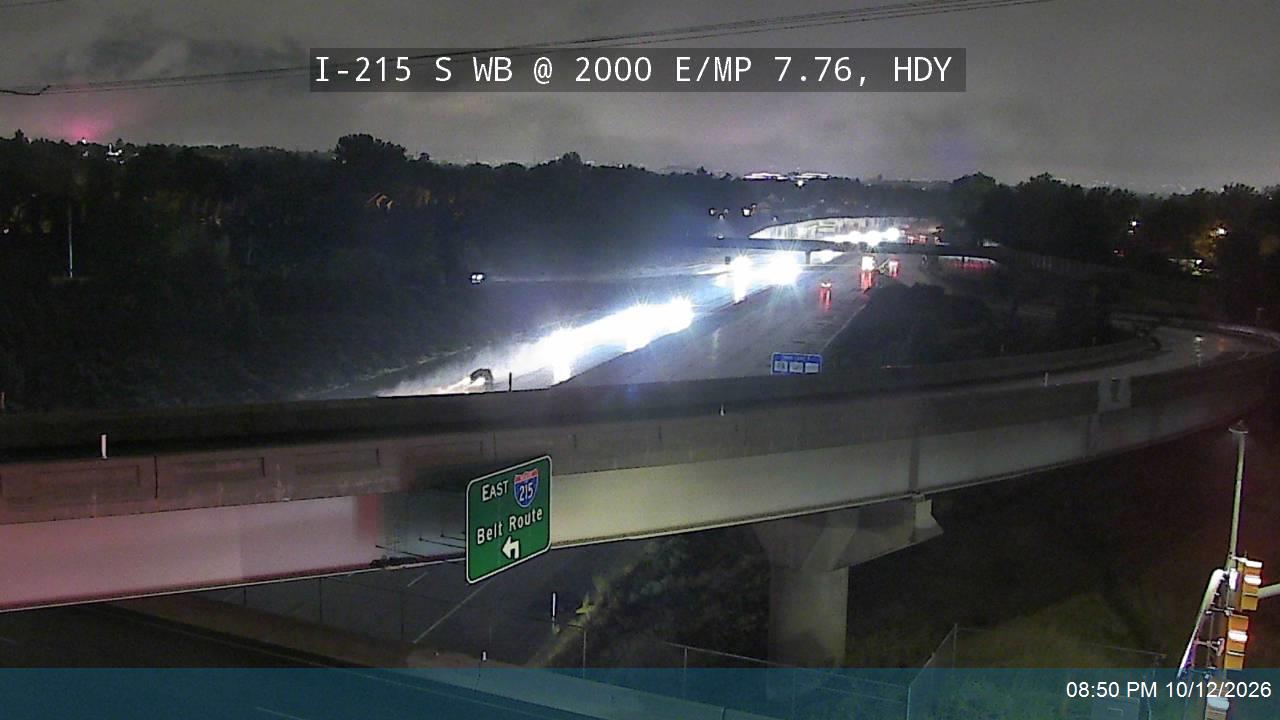 I-215 S WB @ 2000 E / Highland Dr / SR-152 / MP 7.76, HDY