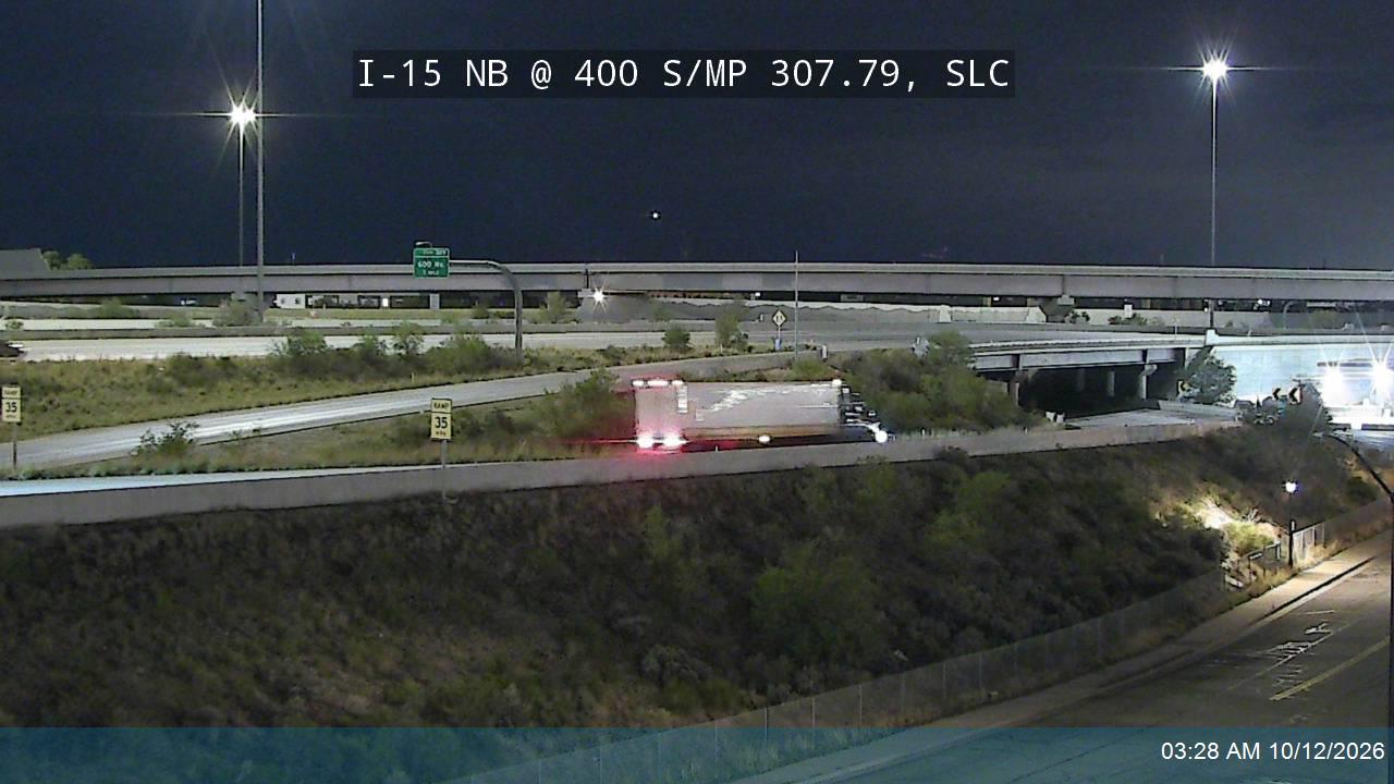 I-15 NB @ 400 S / MP 307.79, SLC