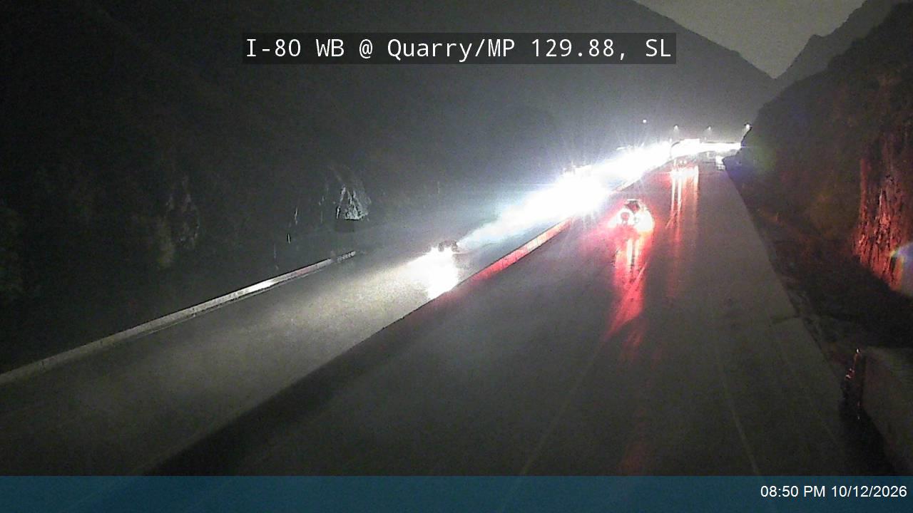 I-80 / Parleys Canyon WB @ Quarry / MP 129.88, SL