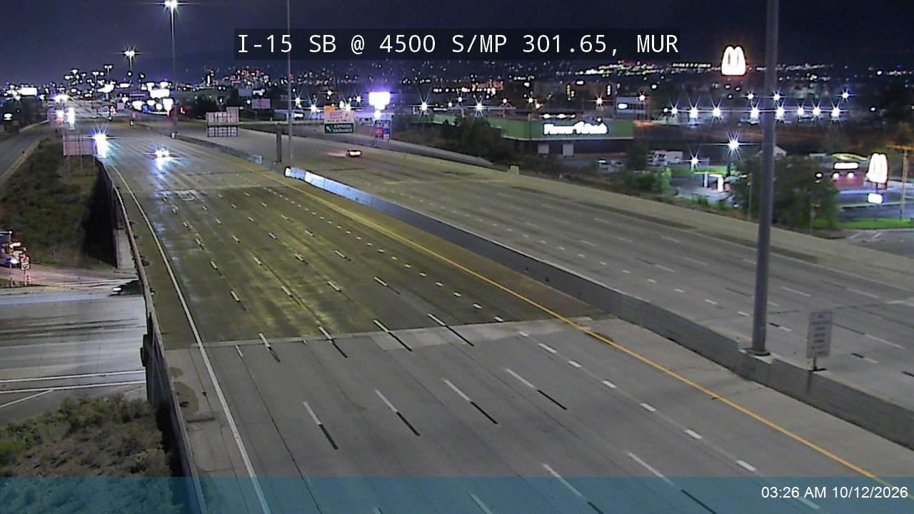 I-15 SB @ 4500 S / SR-266 / MP 301.65, MUR