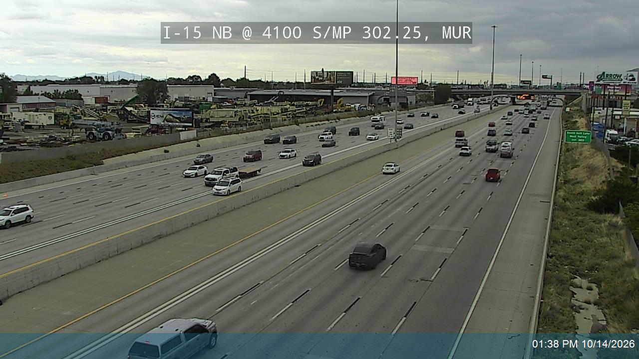 I-15 NB @ 4100 S / MP 302.25, MUR